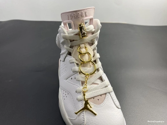 MaikeSneakers Gold Jordan DH9696-100 Air 6 Retro (W) Hoops 0716